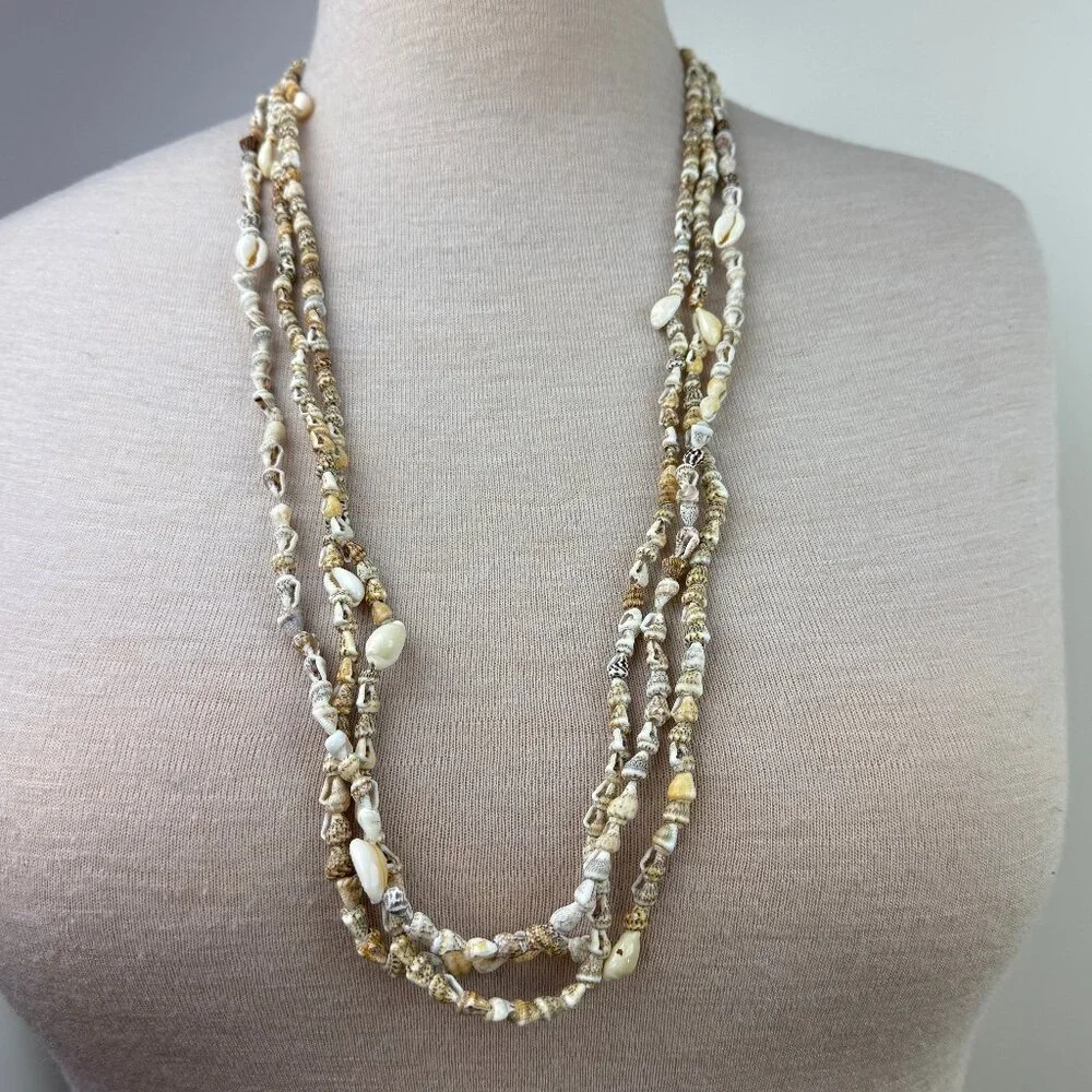 Set of Three Shell Bead Necklaces 35